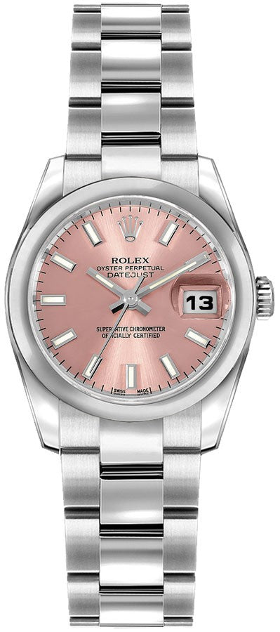 Rolex Lady-Datejust 26 Pink Dial Women's Watch 179160