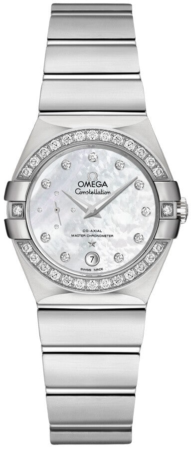 Omega Constellation Diamond Bezel Women's Watch 127.15.27.20.55.001