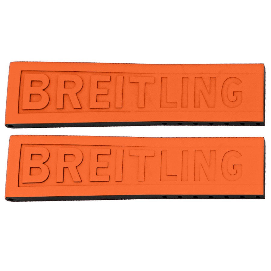 Breitling TwinPro Orange Rubber 26mm Strap 234S