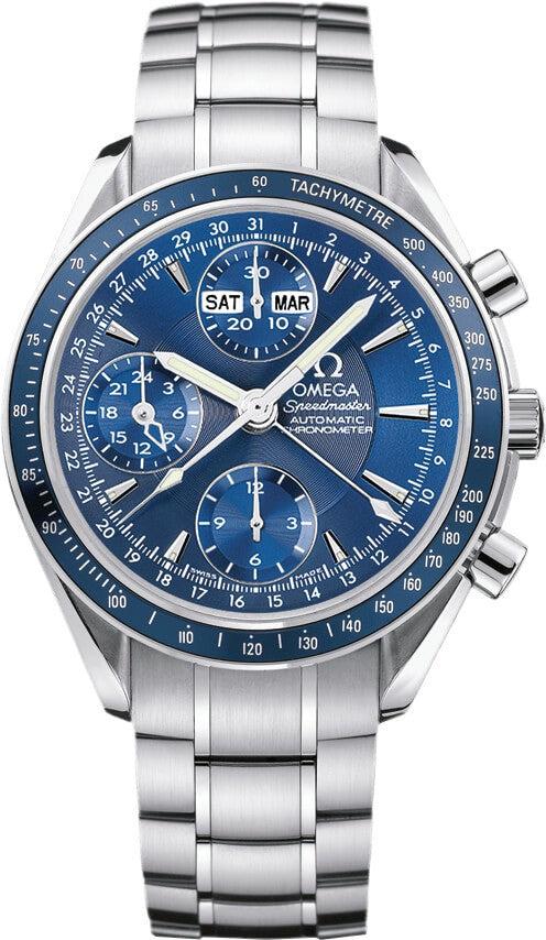 Omega Speedmaster Day-Date Chronograph 40mm Blue Dial Men's Watch 3222.80.00