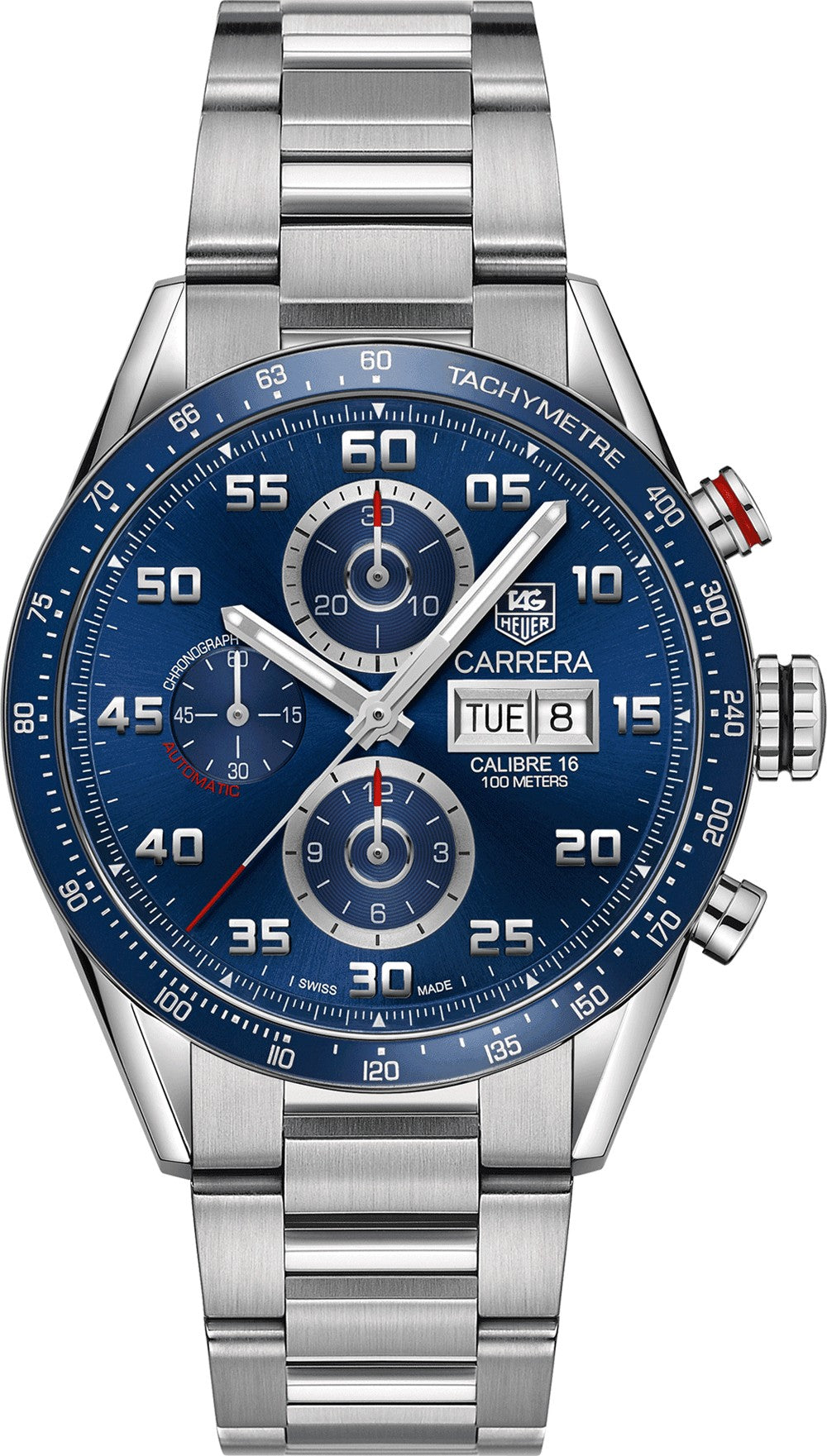 Tag Heuer Carrera Chronograph Blue Dial Men's Watch CV2A1V.BA0738