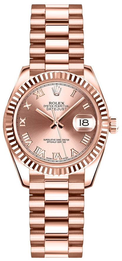 Rolex Lady-Datejust 26 Rose Gold Watch 179175