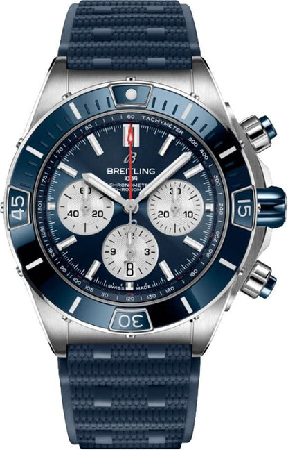 Breitling Super Chronomat B01 44 Blue Dial Men's Watch AB0136161C1S1