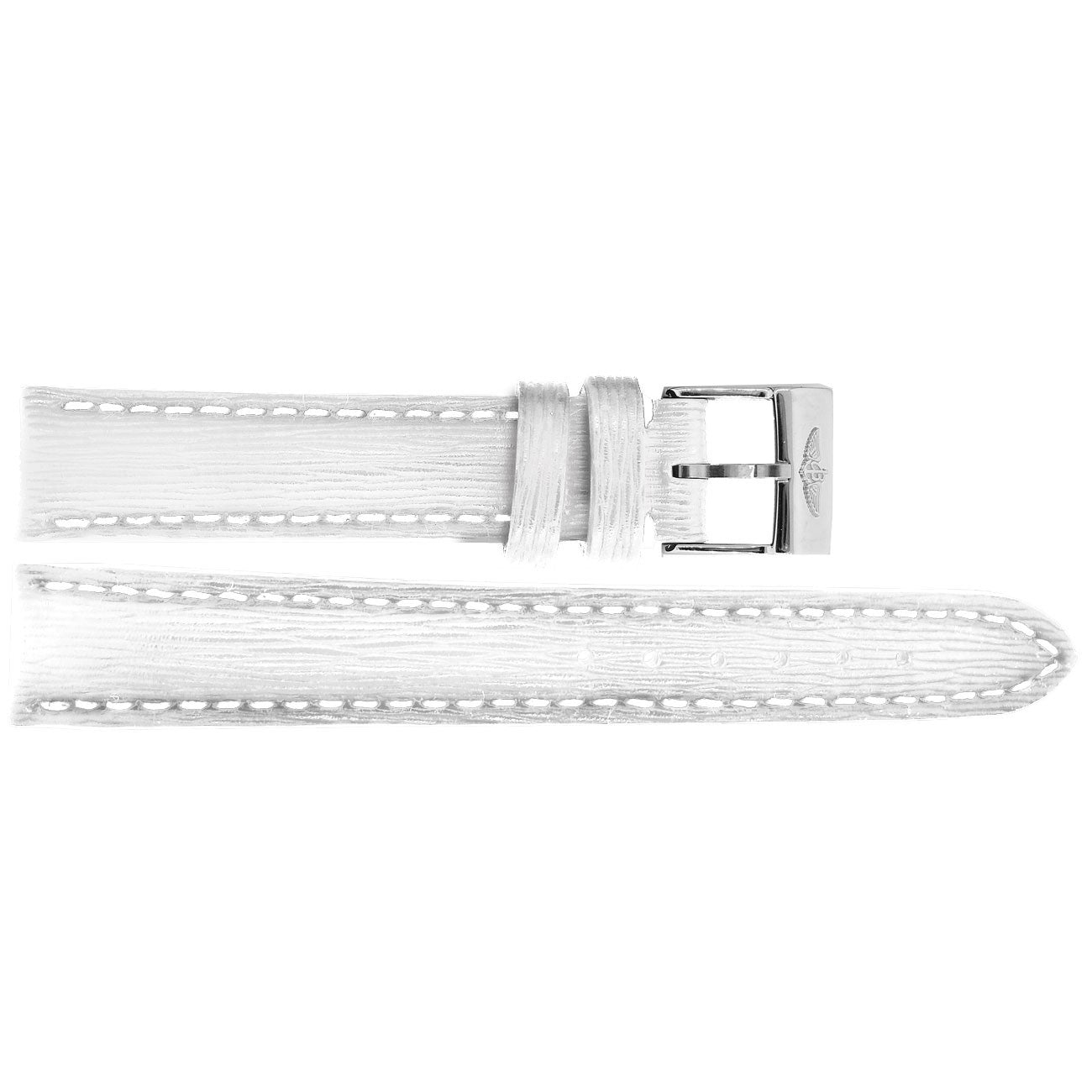 Breitling 16mm White Leather Strap 235X