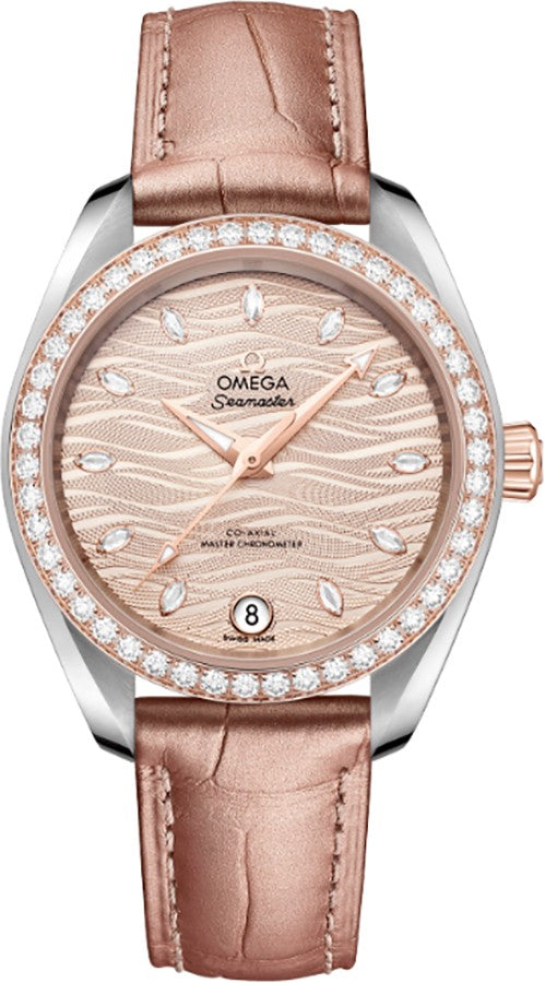 Omega Seamaster Aqua Terra Diamond Bezel Women's Watch 220.28.34.20.59.001