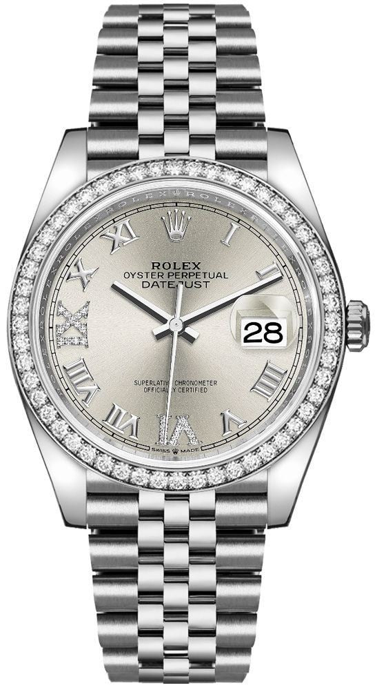 Rolex Datejust 36 White Gold & Oystersteel Unisex Watch 126284RBR-0021