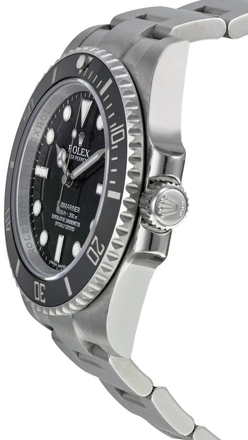 Rolex Submariner No Date Black Dial Men's Watch 114060-0002