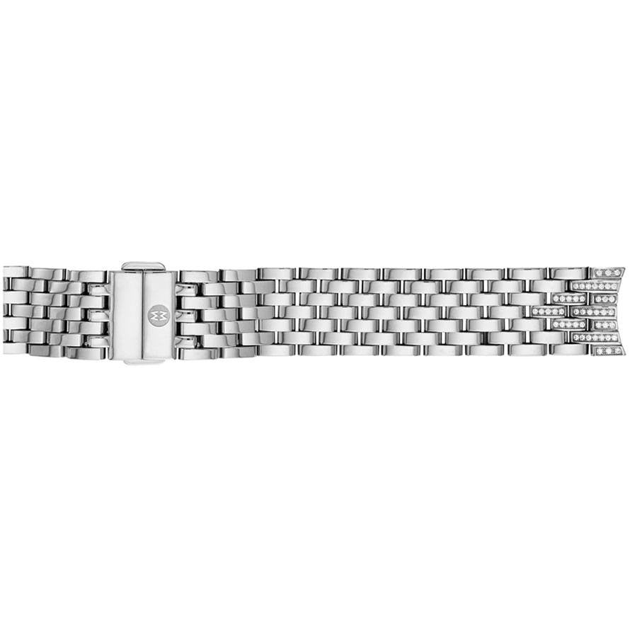 Michele 18mm Steel Diamond Bracelet MS18GB235009