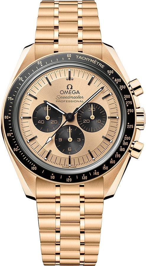 Omega Speedmaster Moonwatch 18k Yellow Gold Men's Watch 310.60.42.50.99.002