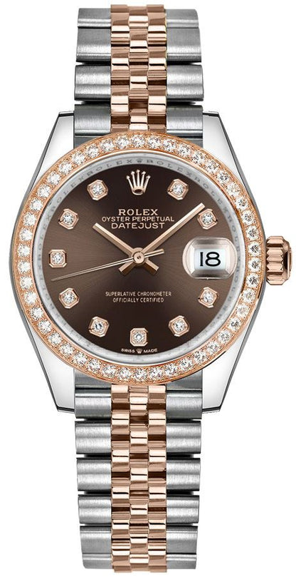 Rolex Datejust 31 Chocolate Diamond Dial Women's Watch 278381RBR-0028