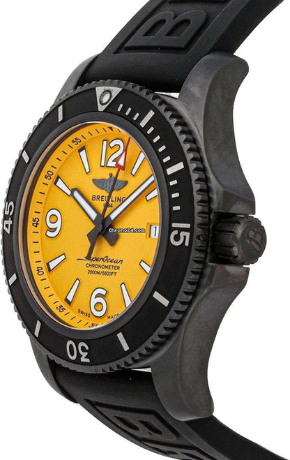 Breitling Superocean Automatic Yellow Dial Men's Watch M17368D71I1S2