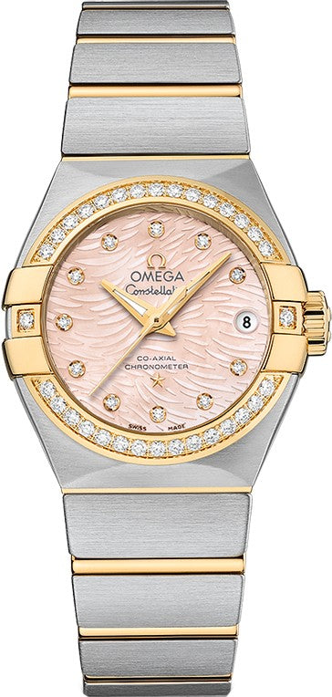 Omega Constellation Coral Mother of Pearl Dial Women's Watch 123.25.27.20.57.005