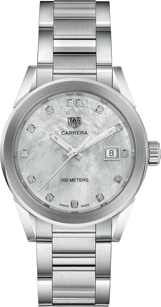 Tag Heuer Carrera Mother of Pearl Diamond Women's Watch WBG1312.BA0758