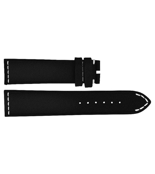 Breitling 22mm Black Drakkar Calfskin Leather OEM Watch Strap 516X