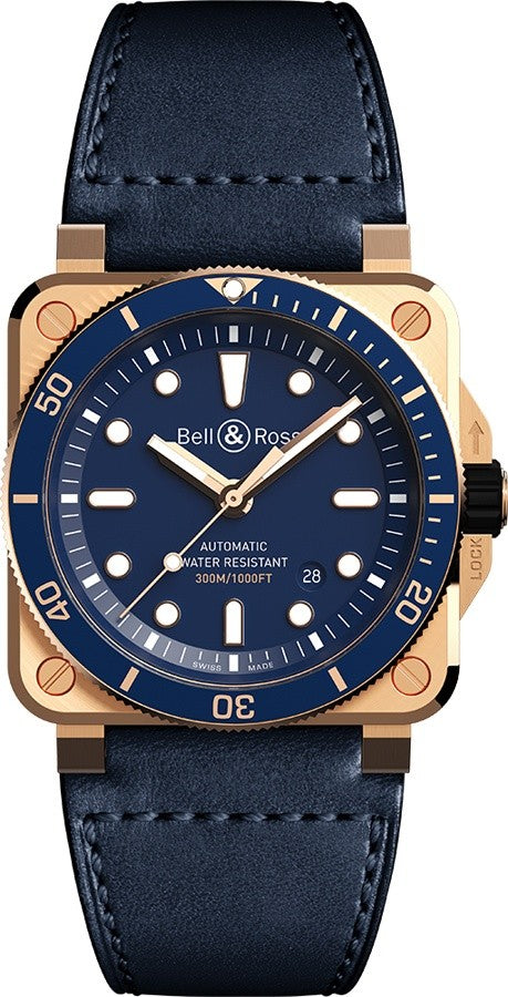 Bell & Ross Instruments Blue Bronze Men's Watch BR0392-D-LU-BR/SCA