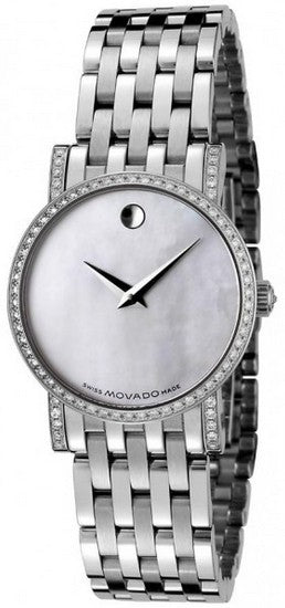 Movado Museum Automatic Women's Watch Pearl White Dial 0605326