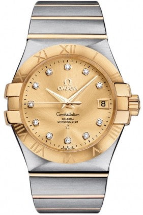 Omega Constellation Gold Dial Watch for Men 123.20.35.20.58.001