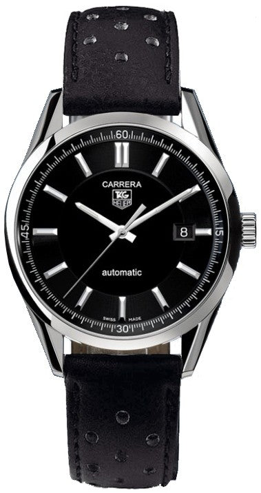 Tag Heuer Carrera Black Dial Steel Men's Watch WV211B.FC6182