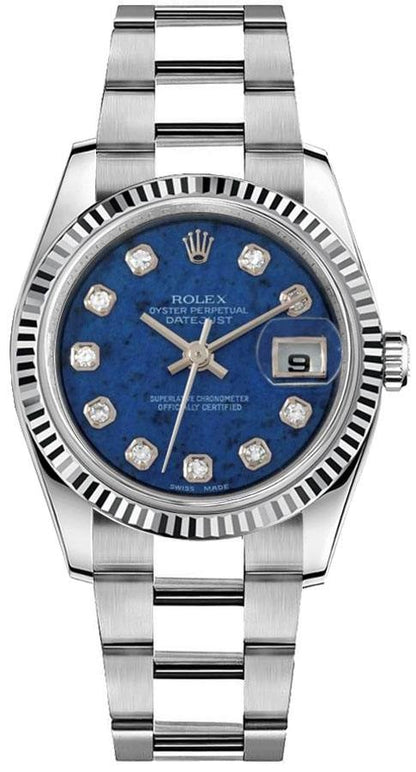 Rolex Datejust 36 Diamond Fluted Bezel Watch 116234