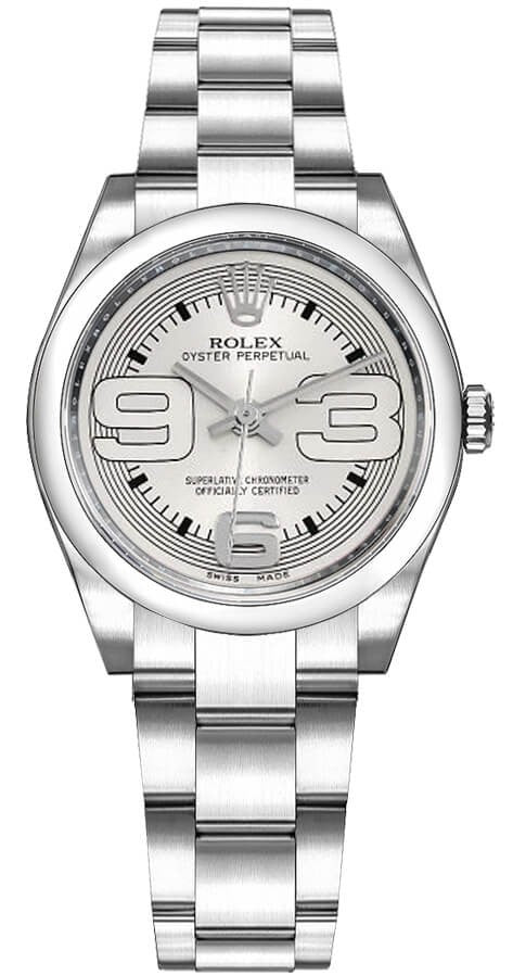 Rolex Oyster Perpetual 31 Silver Dial Watch 177200