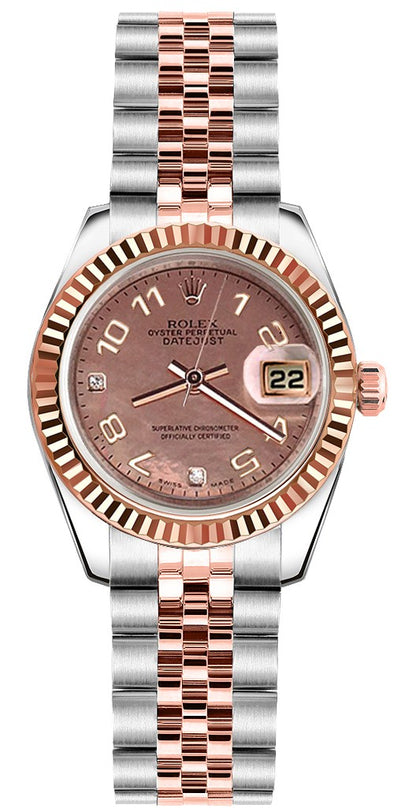 Rolex Lady-Datejust 26 Jubilee Bracelet Steel & Rose Gold Women's Watch 179171