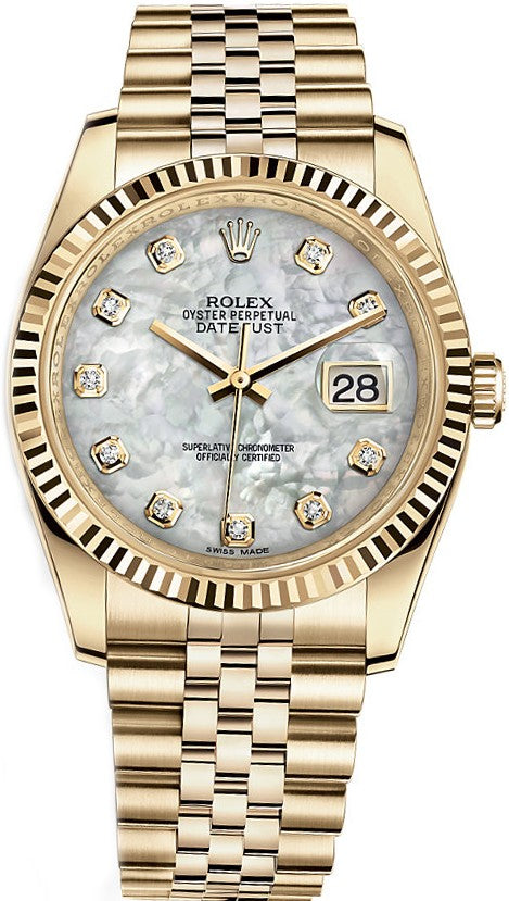 Rolex Datejust 36 Solid 18K Yellow Gold Watch 116238-0062