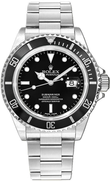 Rolex Submariner Date Black Dial Men's Watch 16800