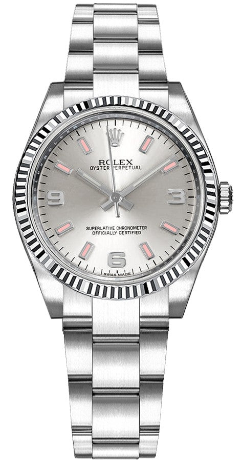 Rolex Oyster Perpetual 31 Oyster Bracelet Fluted Bezel Watch 177234