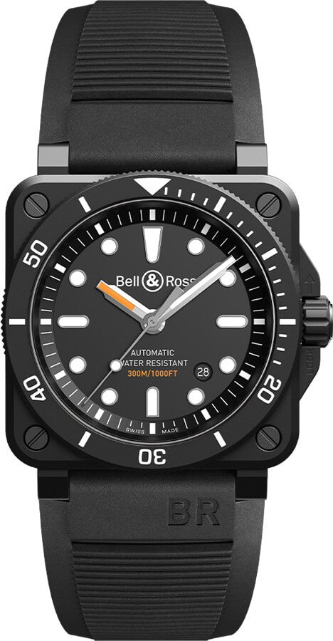 Bell & Ross Diver Black Matte Men's Watch BR0392-D-BL-CE/SRB