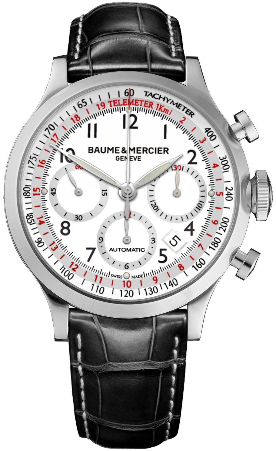 Baume & Mercier Capeland White Dial Men's Watch 10082