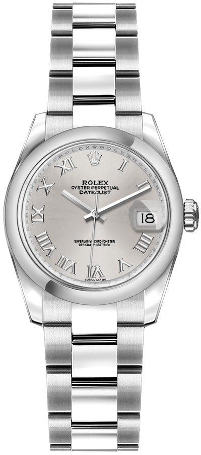 Rolex Lady-Datejust 26 Silver Dial Women's Watch 179160