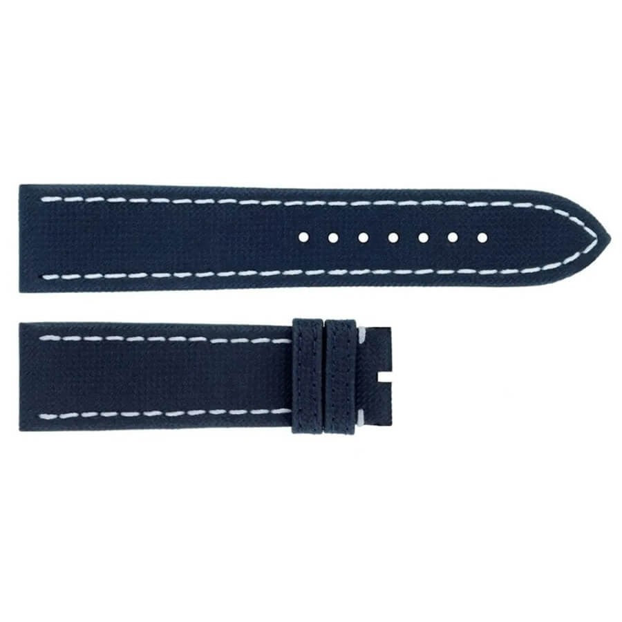 Breitling 22mm Blue Military Calfskin Leather OEM Watch Strap 636X