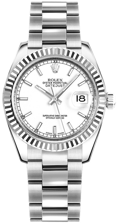 Rolex Datejust 31 White Dial Oyster Bracelet Watch 178274-0024