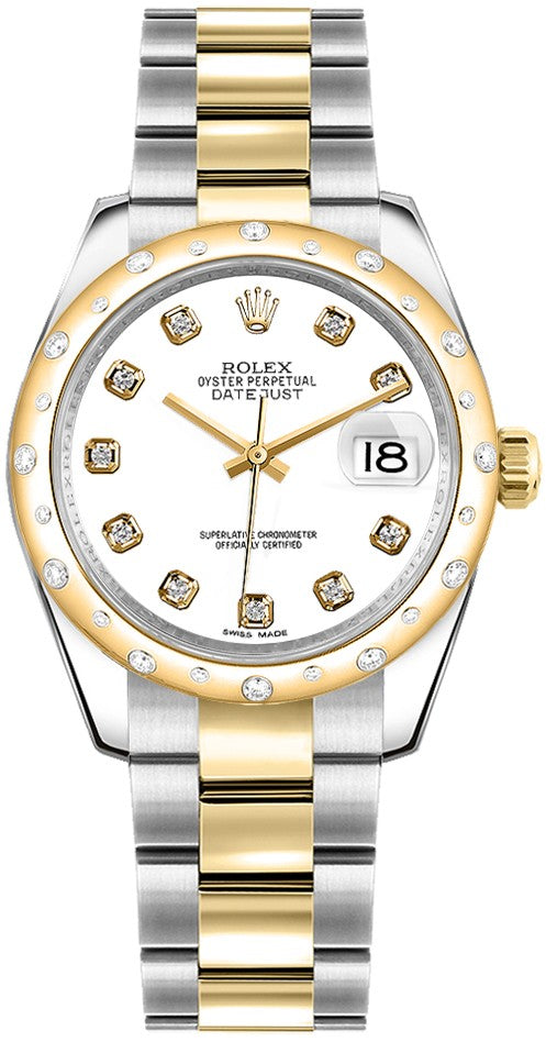 Rolex Datejust 31 White Diamond Dial Watch 178343