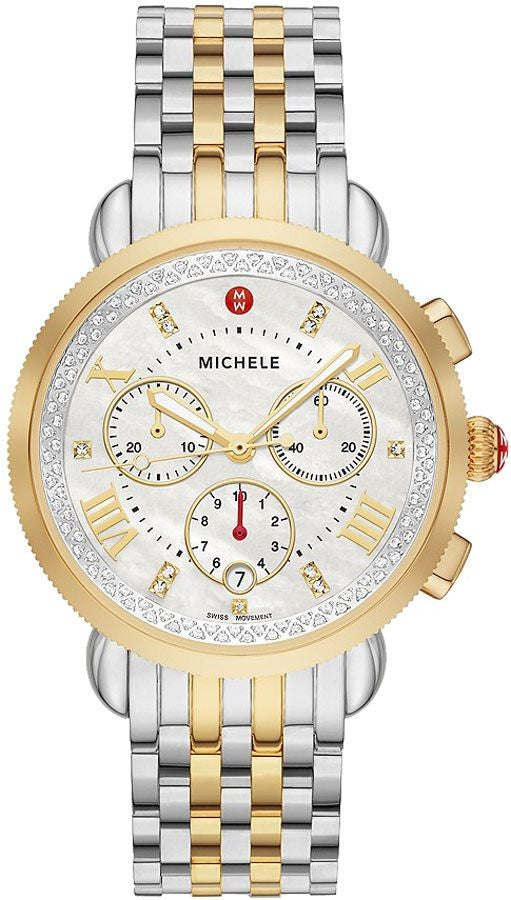 Michele Sport Sail Diamond Stainless Steel Women's Watch MWW01C000142