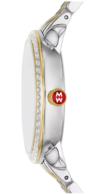 Michele Serein Mid Two-Tone Diamond Women's Watch MWW21B000138