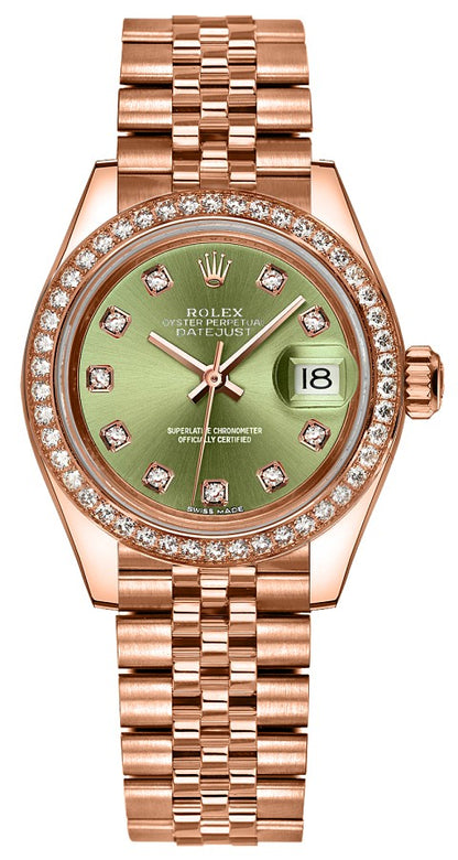 Rolex Lady-Datejust 28 Rose Gold Watch 279135RBR