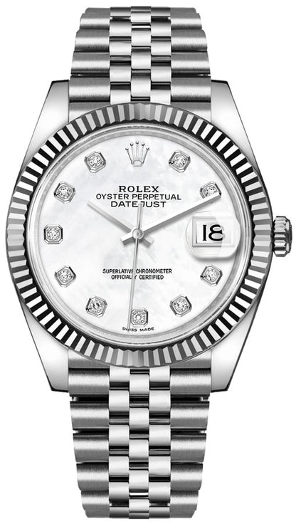 Rolex Datejust 41 Diamond Mother of Pearl Men's Watch 126334-0020