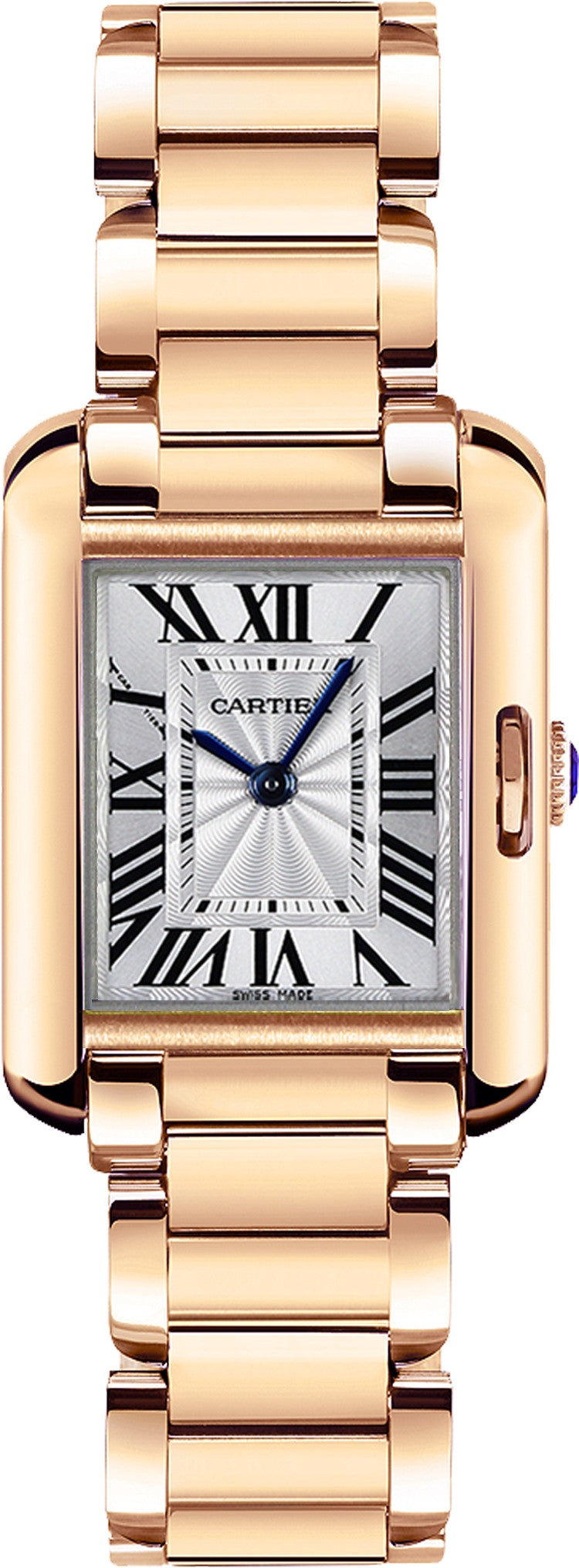 Cartier Tank Anglaise 18k Rose Gold Women's Watch W5310041