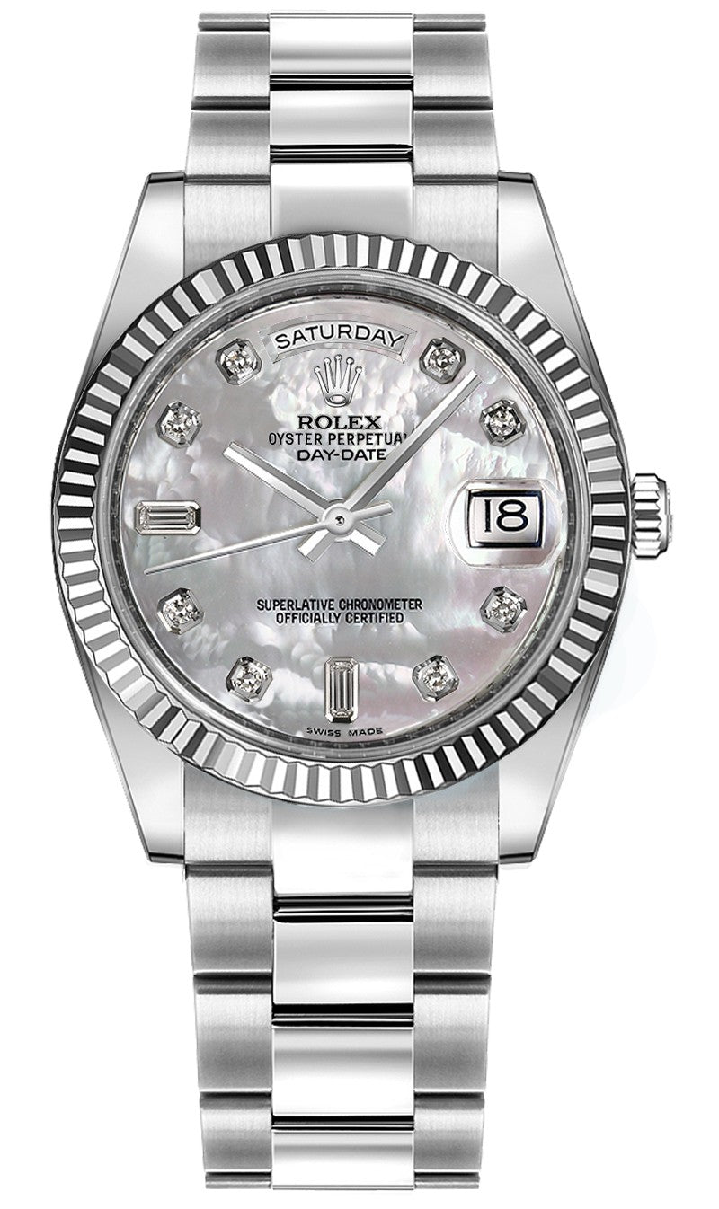 Rolex Day-Date 36 White Gold Watch 118239-0115