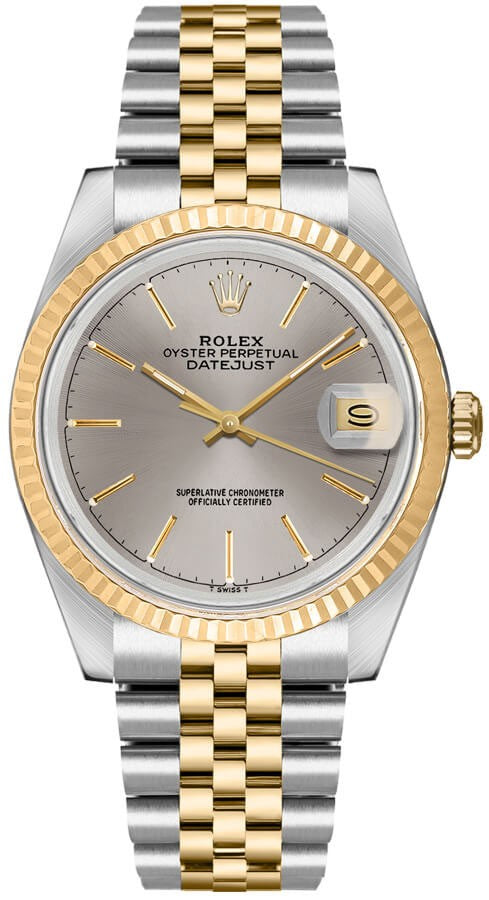 Rolex Datejust 36 Yellow Gold & Stainless Steel Unisex Watch 16233