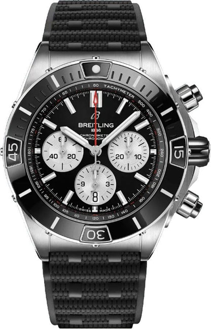 Breitling Super Chronomat B01 44 Black Dial Men's Watch AB0136251B1S1