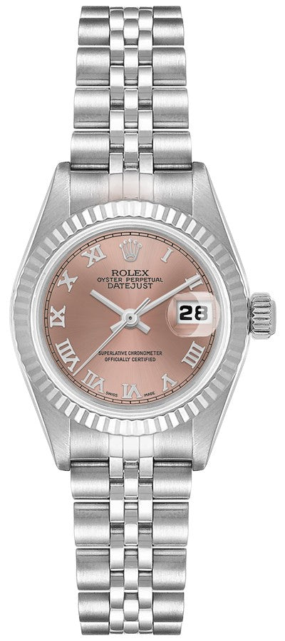 Rolex Lady-Datejust 26 Pink Roman Dial Women's Watch 79174