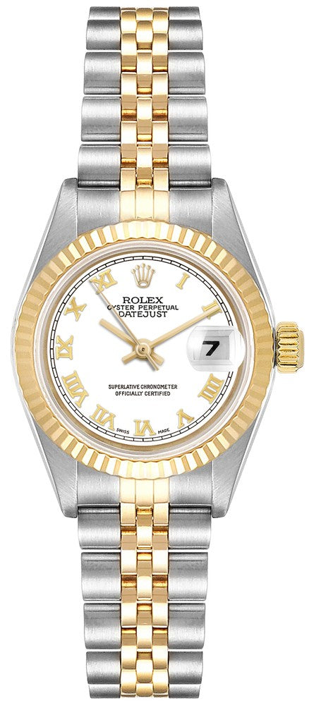 Rolex Lady-Datejust 26 White Dial Women's Watch 79173