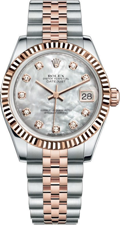 Rolex Datejust 31 Mother of Pearl Jubilee Bracelet Watch 178271