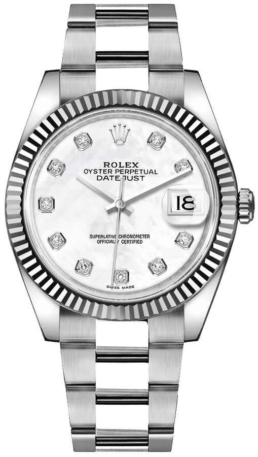 Rolex Datejust 41 Diamond Men's Diamond Watch 126334-0019