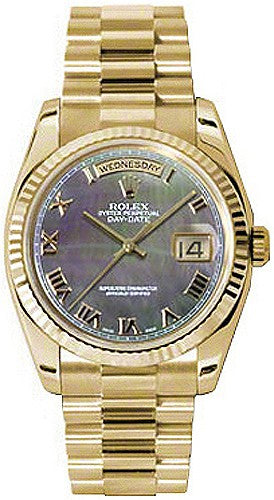 Rolex Day-Date 36 Swiss Automatic 18K Gold Watch 118238