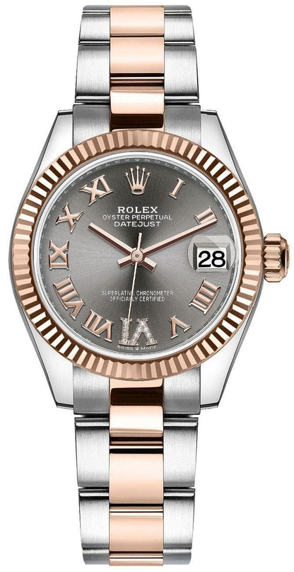 Rolex Datejust 31 Oystersteel & 18k Everose Gold Women's Watch 278271-0029