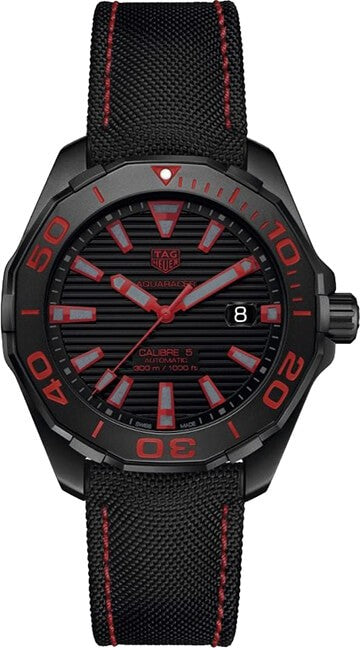 Tag Heuer Aquaracer Calibre 5 Automatic Black Dial Men's Watch WAY208A.FC6381