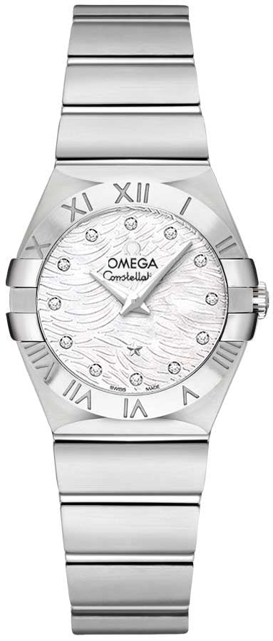 Omega Constellation Quartz 27mm Women's Watch 123.10.27.60.55.004